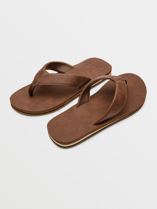 Men's Victor Sandals LX Sandals-Brown-Volcom