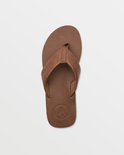 Men's Victor Sandals LX Sandals-Brown-Volcom