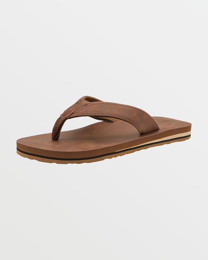 Men's Victor Sandals LX Sandals-Brown-Volcom