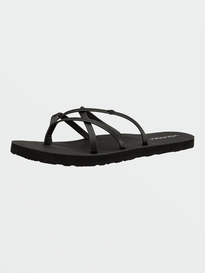 Women's New School II Sandals-Black Out-Volcom