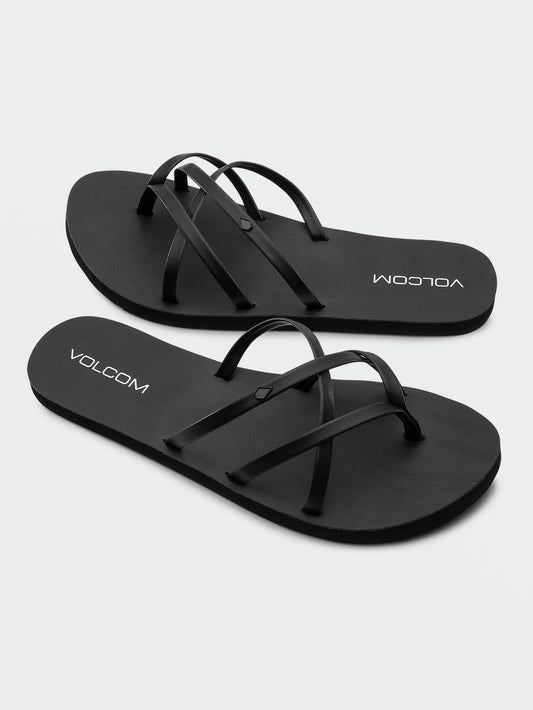 Women's New School II Sandals-Black Out-Volcom